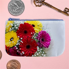 Flowers Gerbera Floral Spring Large Coin Purse