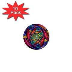 Eye Of The Rainbow 1  Mini Magnet (10 Pack)  by WolfepawFractals