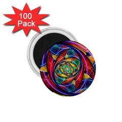 Eye Of The Rainbow 1 75  Magnets (100 Pack)  by WolfepawFractals