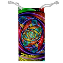 Eye Of The Rainbow Jewelry Bag by WolfepawFractals