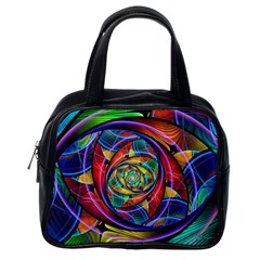 Eye Of The Rainbow Classic Handbags (one Side) by WolfepawFractals