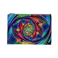 Eye Of The Rainbow Cosmetic Bag (large) 