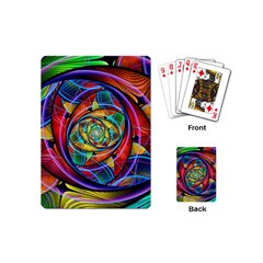 Eye Of The Rainbow Playing Cards (mini)  by WolfepawFractals