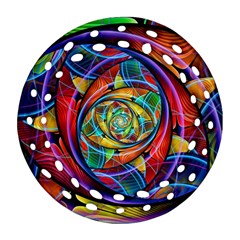 Eye Of The Rainbow Ornament (round Filigree)