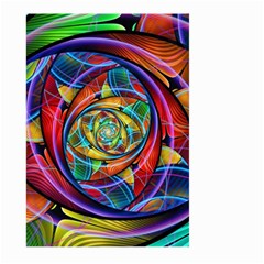 Eye Of The Rainbow Large Garden Flag (two Sides) by WolfepawFractals