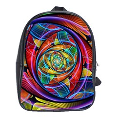 Eye Of The Rainbow School Bags (xl)  by WolfepawFractals