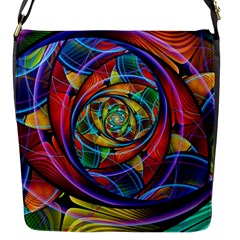 Eye Of The Rainbow Flap Messenger Bag (s)