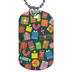 Presents Gifts Background Colorful Dog Tag (two Sides)