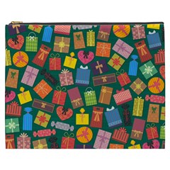 Presents Gifts Background Colorful Cosmetic Bag (xxxl)  by Nexatart