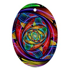 Eye Of The Rainbow Ornament (oval)