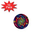 Eye of the Rainbow 1  Mini Buttons (10 pack)  Front