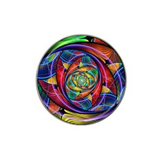 Eye Of The Rainbow Hat Clip Ball Marker by WolfepawFractals