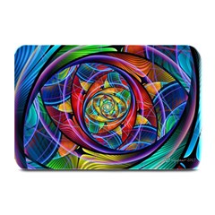 Eye Of The Rainbow Plate Mats by WolfepawFractals