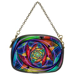 Eye Of The Rainbow Chain Purses (two Sides)  by WolfepawFractals