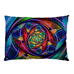 Eye Of The Rainbow Pillow Case by WolfepawFractals