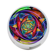 Eye Of The Rainbow 4-port Usb Hub (two Sides)  by WolfepawFractals