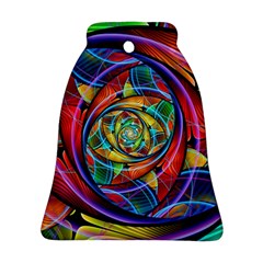 Eye Of The Rainbow Bell Ornament (two Sides) by WolfepawFractals