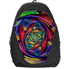 Eye Of The Rainbow Backpack Bag by WolfepawFractals