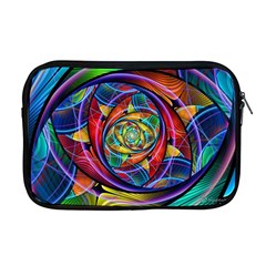 Eye Of The Rainbow Apple Macbook Pro 17  Zipper Case by WolfepawFractals