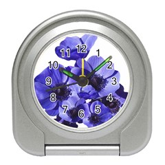 Poppy Blossom Bloom Summer Travel Alarm Clocks by Nexatart