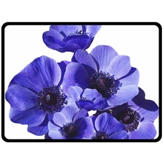 Poppy Blossom Bloom Summer Fleece Blanket (large)  by Nexatart