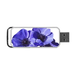 Poppy Blossom Bloom Summer Portable Usb Flash (two Sides) by Nexatart