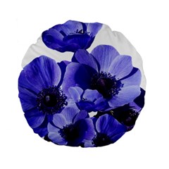 Poppy Blossom Bloom Summer Standard 15  Premium Round Cushions by Nexatart