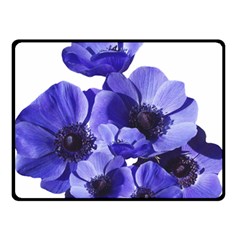 Poppy Blossom Bloom Summer Double Sided Fleece Blanket (small)  by Nexatart