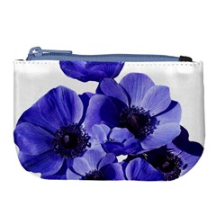 Poppy Blossom Bloom Summer Large Coin Purse