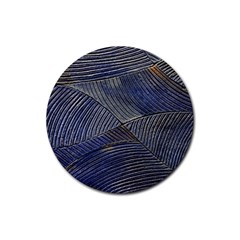 Textures Sea Blue Water Ocean Rubber Coaster (round)  by Nexatart