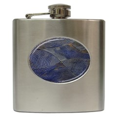 Textures Sea Blue Water Ocean Hip Flask (6 Oz) by Nexatart