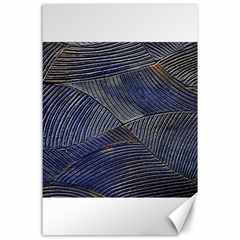 Textures Sea Blue Water Ocean Canvas 24  X 36  by Nexatart