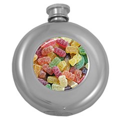 Jelly Beans Candy Sour Sweet Round Hip Flask (5 Oz) by Nexatart