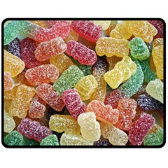 Jelly Beans Candy Sour Sweet Fleece Blanket (medium)  by Nexatart