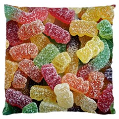 Jelly Beans Candy Sour Sweet Large Cushion Case (one Side) by Nexatart