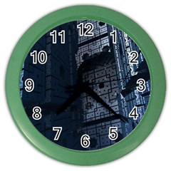 Graphic Design Background Color Wall Clocks by Nexatart