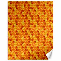 Honeycomb Pattern Honey Background Canvas 12  X 16   by Nexatart