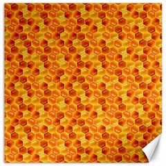 Honeycomb Pattern Honey Background Canvas 20  X 20   by Nexatart