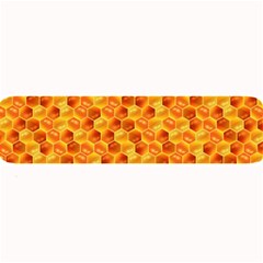 Honeycomb Pattern Honey Background Large Bar Mats by Nexatart