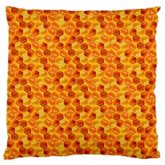 Honeycomb Pattern Honey Background Standard Flano Cushion Case (two Sides) by Nexatart