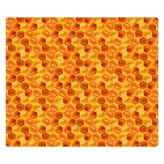 Honeycomb Pattern Honey Background Double Sided Flano Blanket (small)  by Nexatart