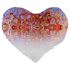 Effect Isolated Graphic Large 19  Premium Flano Heart Shape Cushions by Nexatart