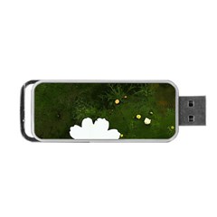 Daisies In Green Portable Usb Flash (one Side)