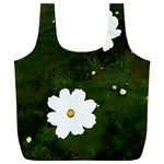 Daisies In Green Full Print Recycle Bags (L)  Front