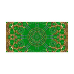 Summer Landscape In Green And Gold Yoga Headband by pepitasart