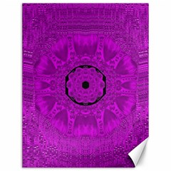 Purple Mandala Fashion Canvas 12  X 16   by pepitasart