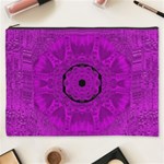 Purple Mandala Fashion Cosmetic Bag (XXXL)  Front