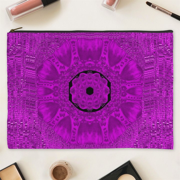 Purple Mandala Fashion Cosmetic Bag (XXXL) 