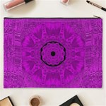 Purple Mandala Fashion Cosmetic Bag (XXXL)  Back