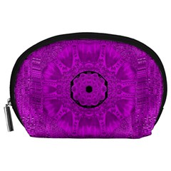 Purple Mandala Fashion Accessory Pouches (large)  by pepitasart